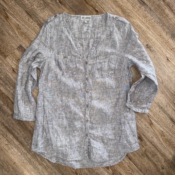 JM Collection • Linen Tunic - Picture 8 of 10